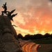 U.S. Navy Memorial at Sunset