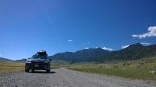 On a wonderous little dirt road to the North of Yellowstone in Montana.