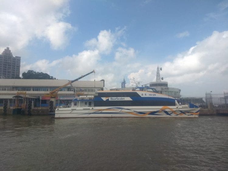 One of the Ferries that makes the Shenzhen Shekou -> Zhuhai run