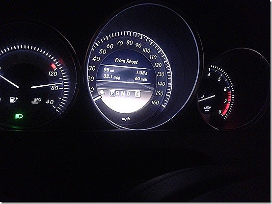 Mercedes-Benz C250 gauges and interior